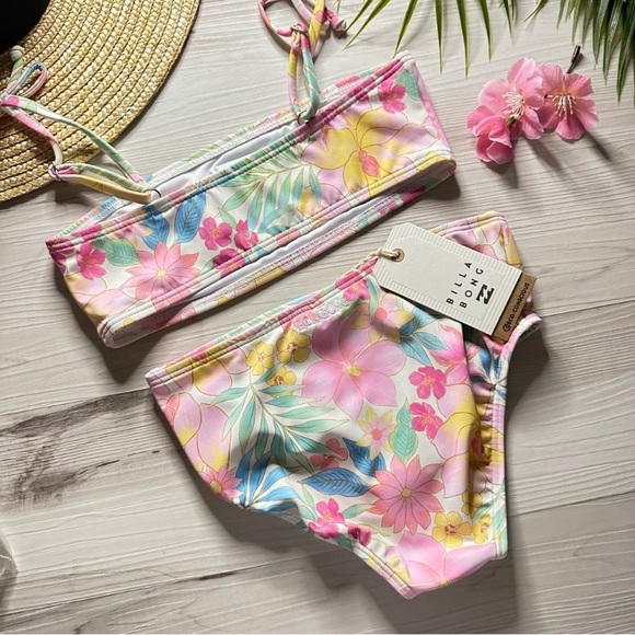 Billabong Brighter Days Floral Girls’ Bikini Set - Picture 5 of 11